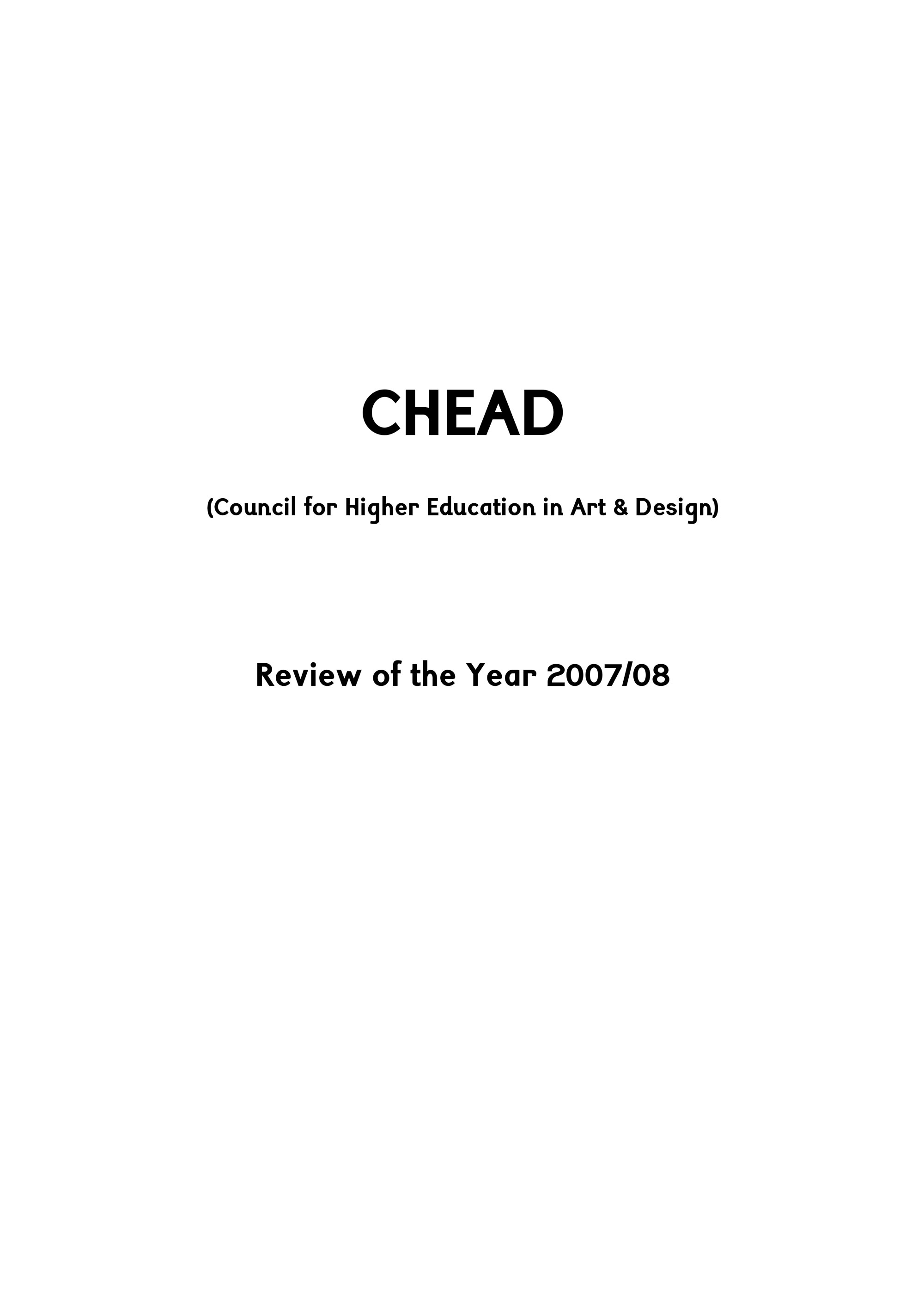 Title page in black text of a typical business report